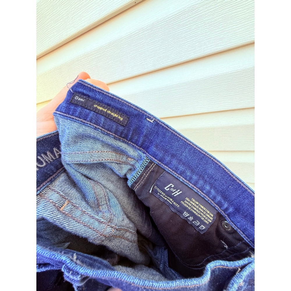 Citizens of Humanity Dani Cropped Straight Leg Jeans Size 30 Mid Rise Cuffed - Picture 6 of 8